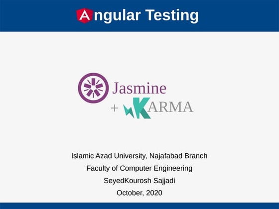 Angular Testing