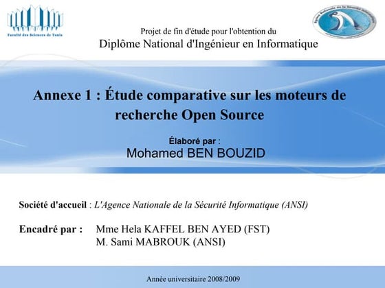 Annexe1   éTude Comparative Sur Les Moteurs De Recherche