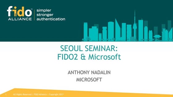 FIDO2 and Microsoft