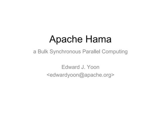 Apache hama @ Samsung SW Academy