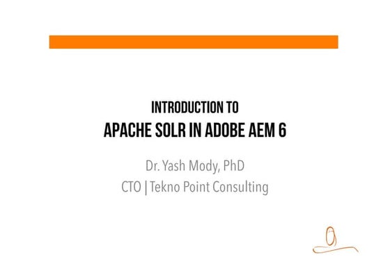 Apache SOLR in AEM 6