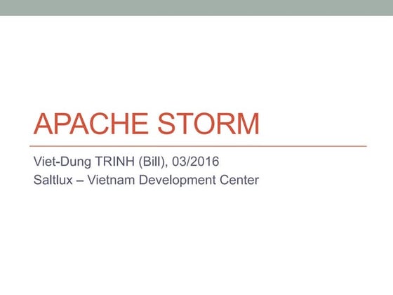 Apache Storm