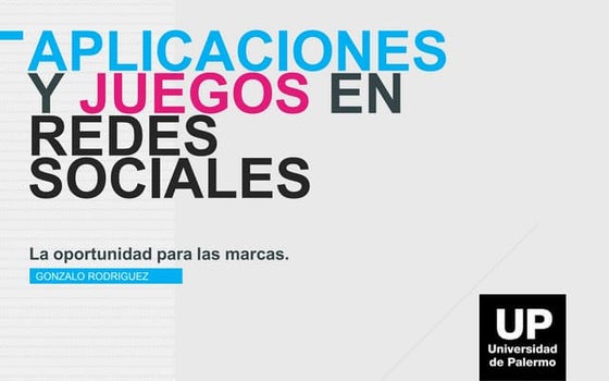 Aplicaciones y juegos en Redes Sociales