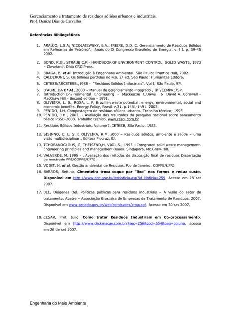 Tratamento Resíduos ( Apostila )