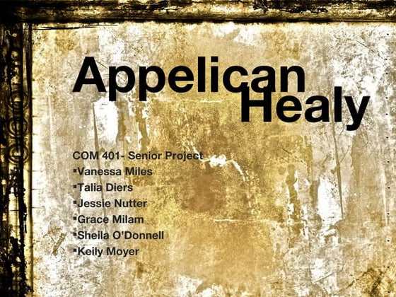 Appelican Healy Campaign Presentation