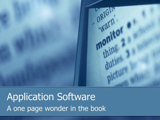 Application Software