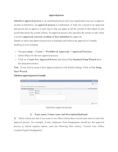 Approval process