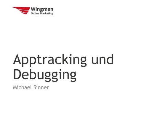 Apptracking debugging