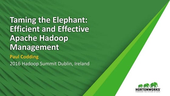 Taming the Elephant: Efficient and Effective Apache Hadoop Management