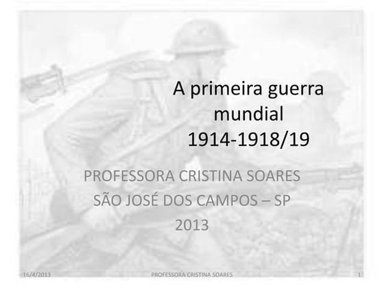 A primeira guerra mundial