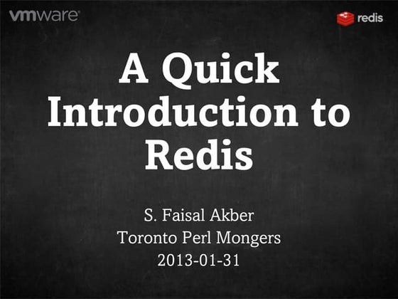 A Quick Introduction to Redis