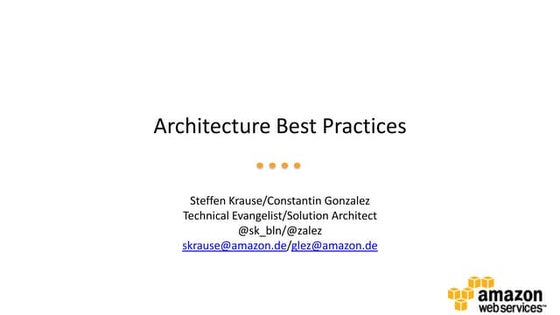Architecture Best Practices