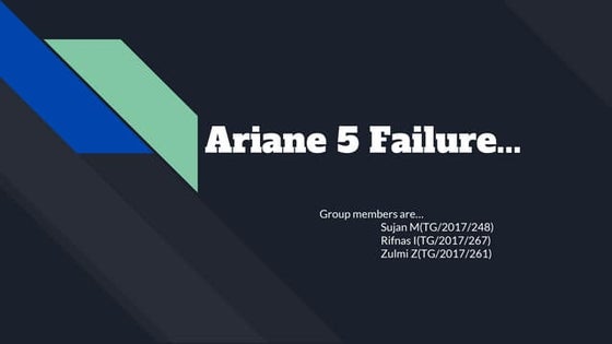 Ariane 5 failure (3)