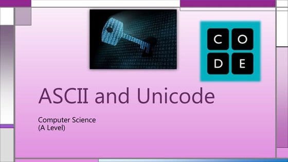 Ascii and Unicode (Character Codes)