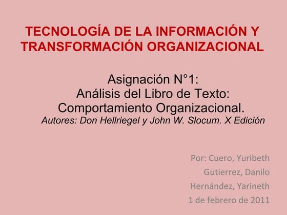 Asignacion 1 - Comportamiento Organizacional