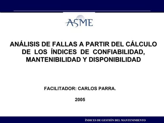 ANÁLISIS DE FALLAS - ASME