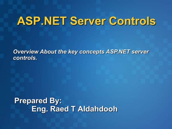 Asp.net server controls