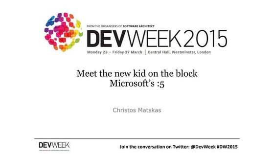 Microsoft ASP.NET 5 - The new kid on the block 