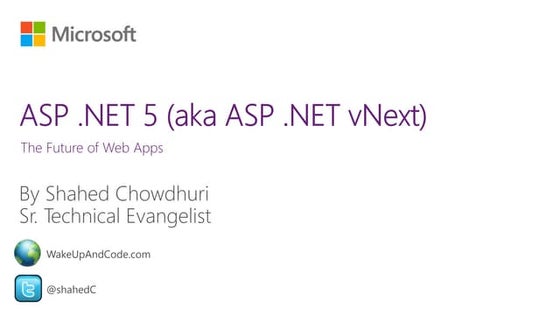ASP.NET 5 Overview: Post RTM