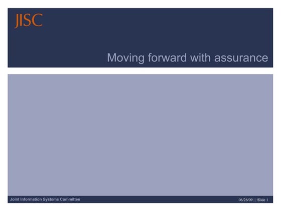 Identity Assurance Profiles