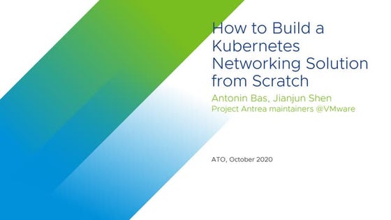 How to build a Kubernetes networking solution from scratch