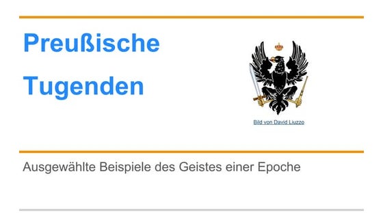 Ausgewählte preußische Tugenden
