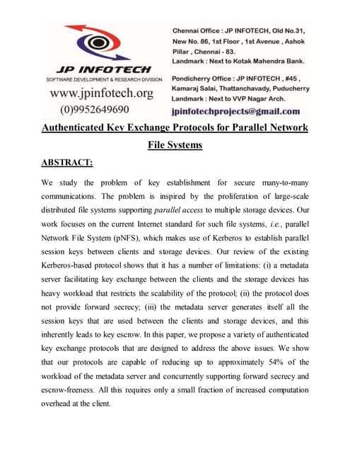 Authenticated key exchange protocols for parallel