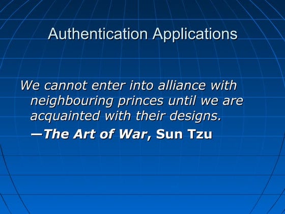 Authentication services