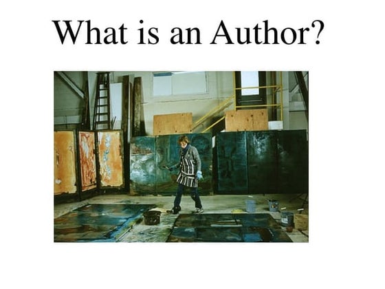 Authorship lecture