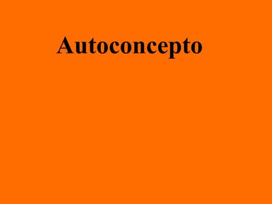 Autoconcepto una