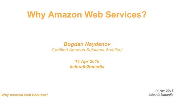 Why amazon Web Services?
