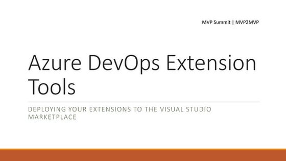 Azure DevOps Extension Tools