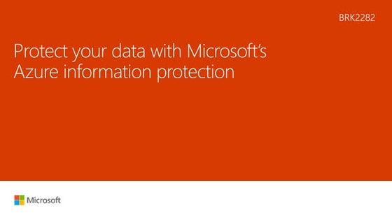 Microsoft Azure Information Protection 