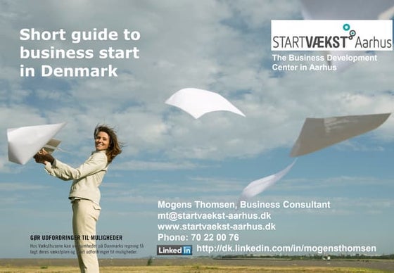 Basics about start up - Mogens Thomsen 