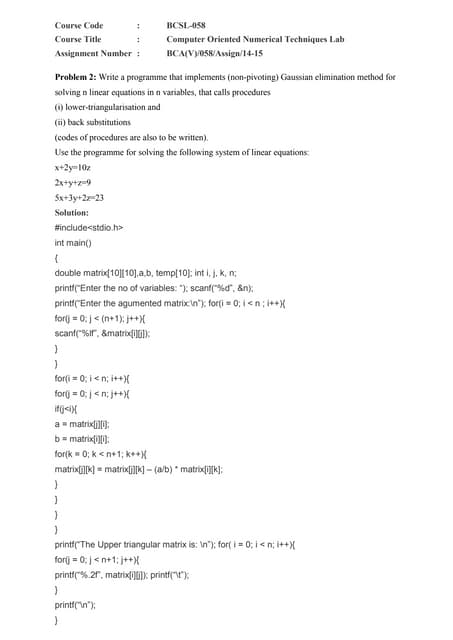 BCSL 058 solved assignment