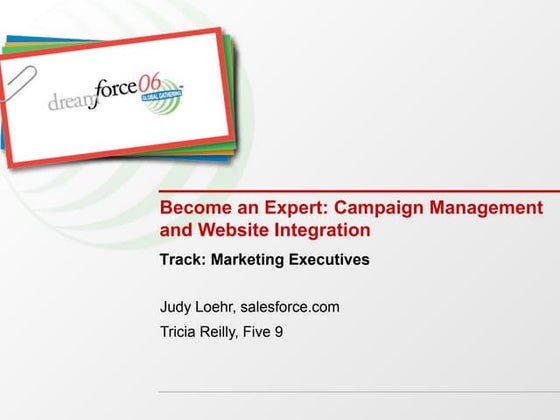 Become an Expert - Campaign Management and Website Integration