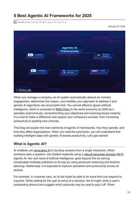 Best Agentic AI Frameworks for 2025.pdf overview