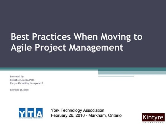 Best Practices When Moving To Agile Project Management
