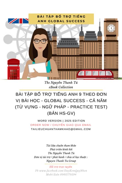 BÀI TẬP BỔ TRỢ TIẾNG ANH 9 THEO ĐƠN VỊ BÀI HỌC - GLOBAL SUCCESS - ﻿CẢ NĂM (TỪ...