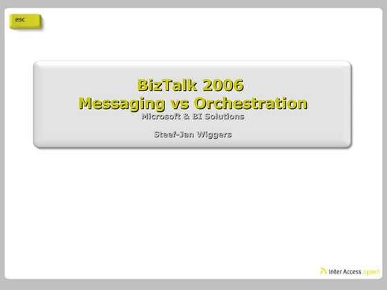Biz Talk 2006 Orchestration Vs Messaging