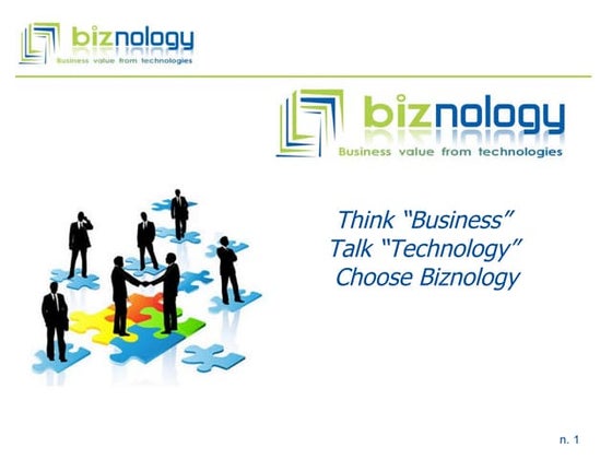 Biznology presentazione azienda