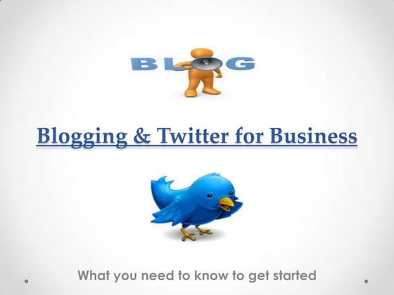 Blogging  Twitter For Business