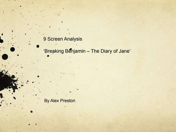 Breaking benjamin, 9 screen analysis