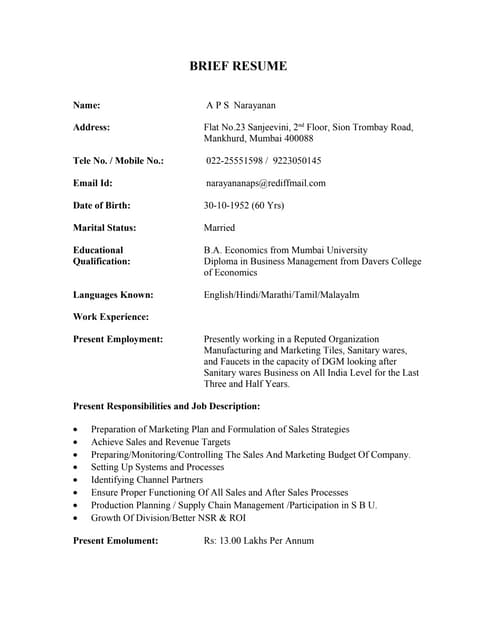 Resume