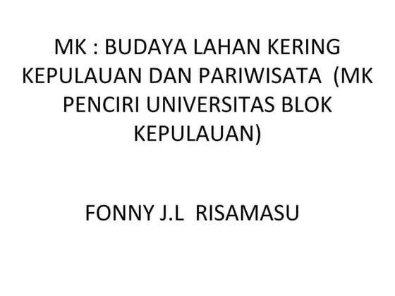 Budaya lahan kering (pengelolaan ekosistem)