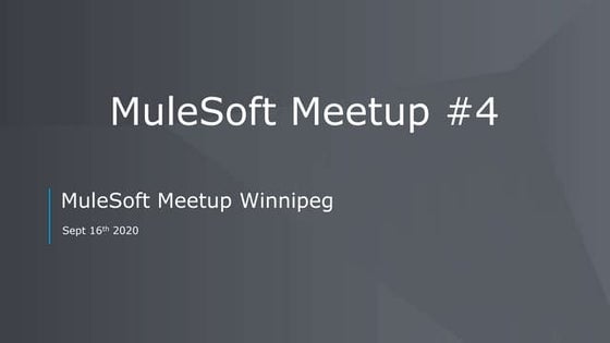 Building MuleSoft Applications with Google BigQuery Meetup 4