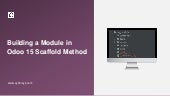 How to Build a Module in Odoo 15 Scaffold Method