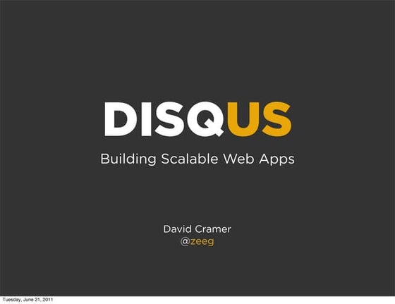 Building Scalable Web Apps