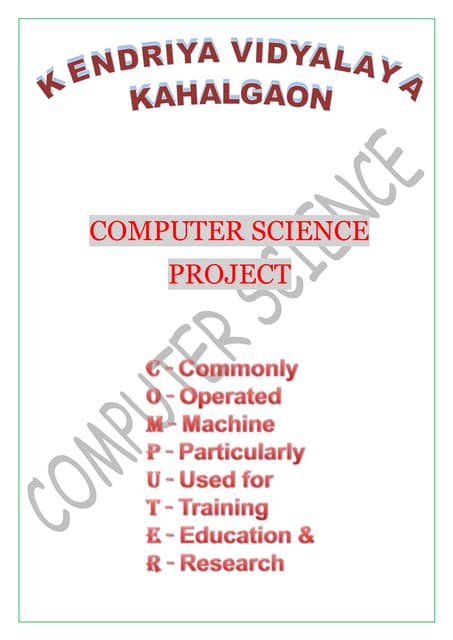 C.S. project report on railway ticket reservation