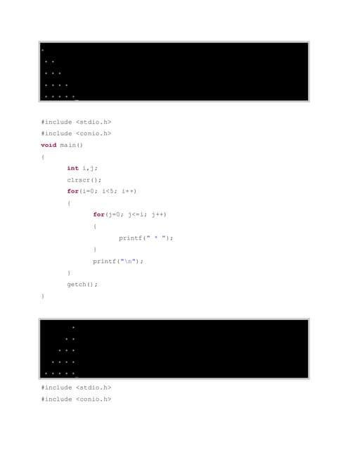 C - Pattern - Code - [Future Programming]